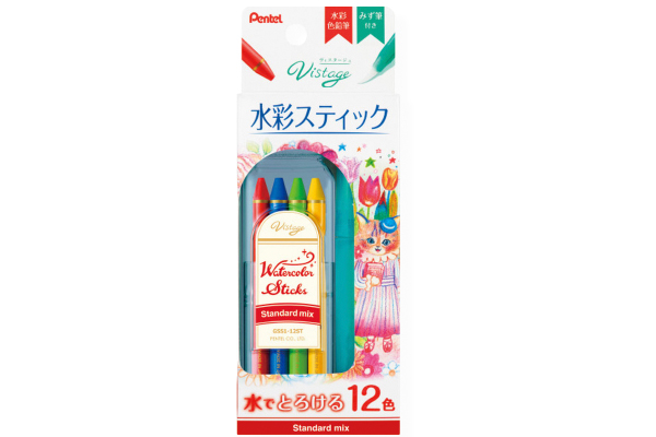 ヴィスタージュ 水彩スティック　スタンダードミックス