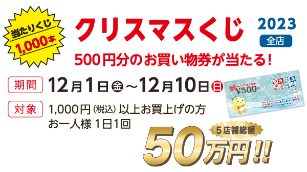 クリスマスくじ 2023